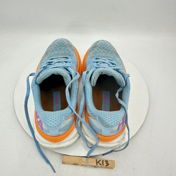 Hoka One Clifton 9  Wide Women Size 7D 1132211 ABIW Airy Blue Ice Water Shoes - Picture 9 of 11